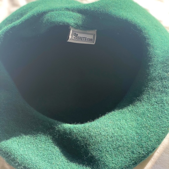 SOLD /// Green Wool Beret - Women’s - Picture 3 of 5